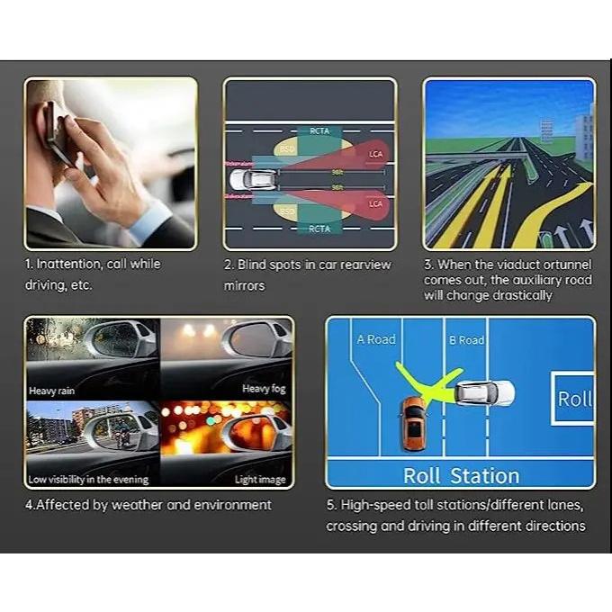 BSD Blind Area Spot Detection System Lane Change Blind Spot Monitoring BSM BSA 24Ghz Millimeter Wave Sens