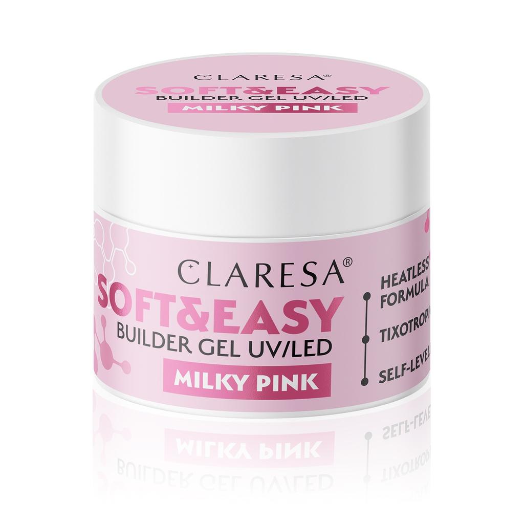 Claresa Soft&Easy Builder Nail Gel - Milky White 45G