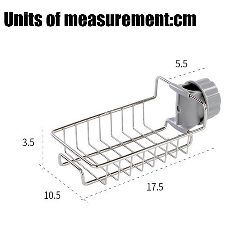 Badezimmer Küche Edelstahl Spüle Schwamm Lagerung Wasserhahn Halter Seife Abtropffläche Handtuch Rack Regal Organizer Zubehör