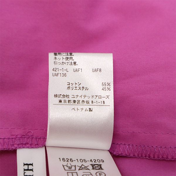 Unused BEAUTY&YOUTH UNITED ARROWS Short Sleeve One Piece FREE Pink Women Used