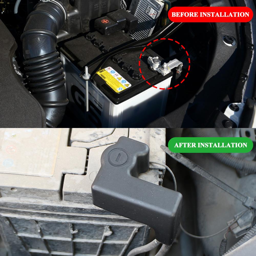 Car Battery Negative Protective Cover for Toyota RAV4 2013-2018 Plastic Cover Dustproof Waterproof Car Interior Accessories