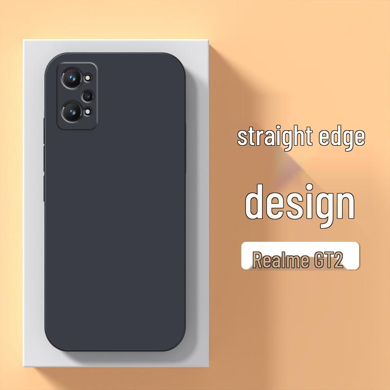 Realme GT2 Liquid Silicone Phone Case - RMX3310 5G Model, Straight Edge Design.