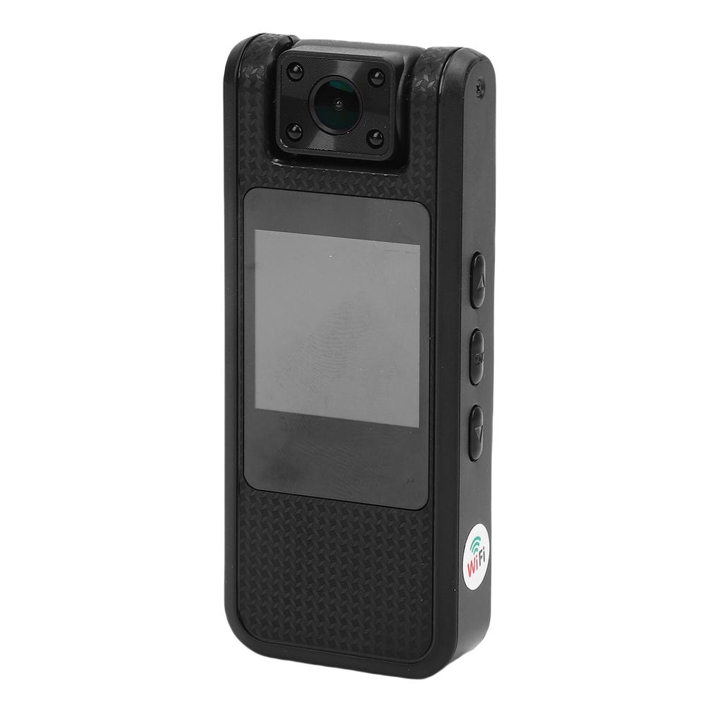 4K Body Worn Camera Action Camera 180 degrees  Rotatable Lens Night   Law Enforcement Recorder 1080P HD Wearable Video Camera with Back Clip