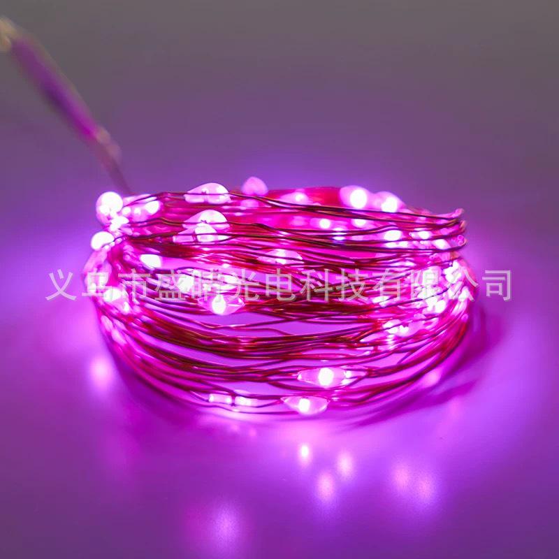 Cross-border LED Copper Wire Fairy Lights: 0.5m, 1m, 2m, 3m, 5m - Bouquet Cake Decoration, Flashing String Lights with Small White Box