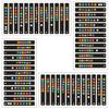 1/2/4pcs Guitar Scale Stickers Beginner-Friendly Note Labels Removable Scale Annotation Tool for Acoustic/Electric Guitar & Bass
