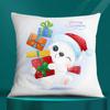 Square Pillowcase, Christmas Gift, Santa Car Supplies, Office Supplies, Living Room Sofa Cushion Cover,  Home Decoration.