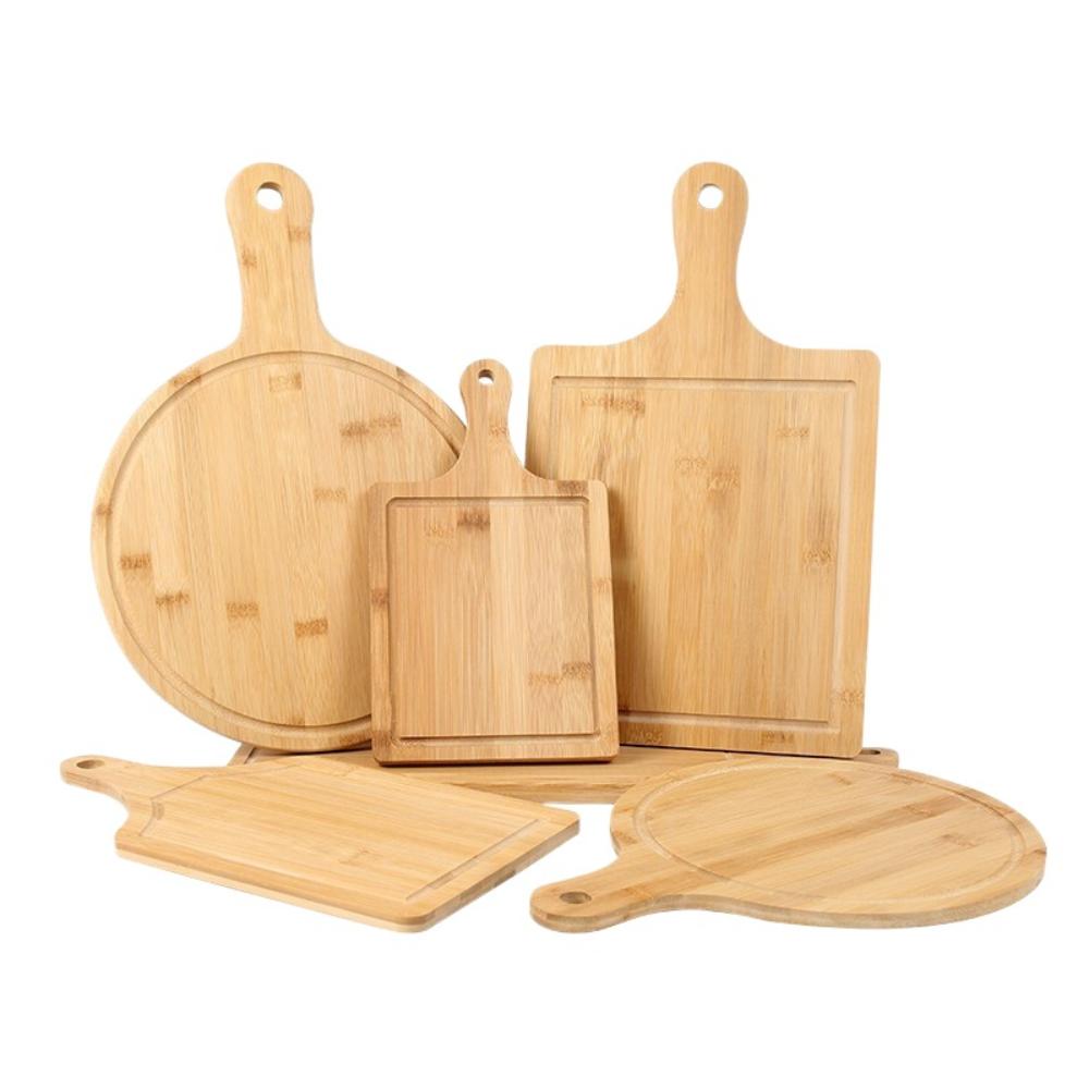 Rectangle Wooden Pizza Tray Wooden Bread Fruit Sushi Tray Durable Cutting Board  Food Display