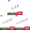 Stylish Milky White Space Aluminum Adhesive Hooks For Bathroom And Door Use