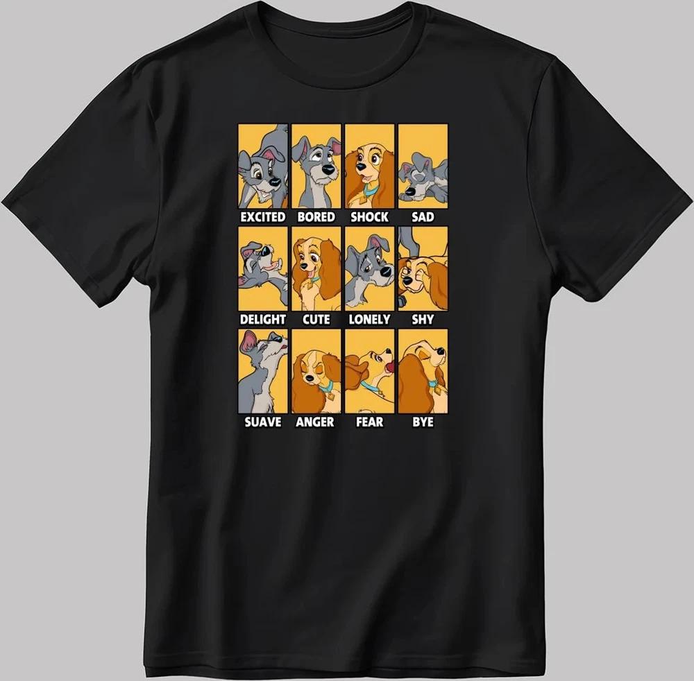 Lady And Tramp Moods Black TShirt S