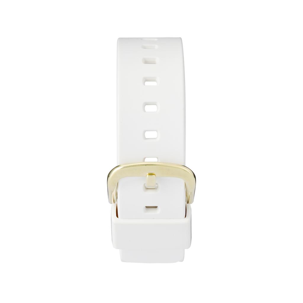 Casio G-Shock Metal Element Retro Square LCD Display Shockproof Waterproof Sports Quartz Watch Resin Strap Women watches White GM-S5600G-7PRD