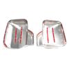 CGP Door Mirror Corner Panel Cover for Hijet Jumbo High Covers/Front Set, Chrome, S500P/S510P, Truck, Standard, Roof, Standard, CGP5758-D12-SET