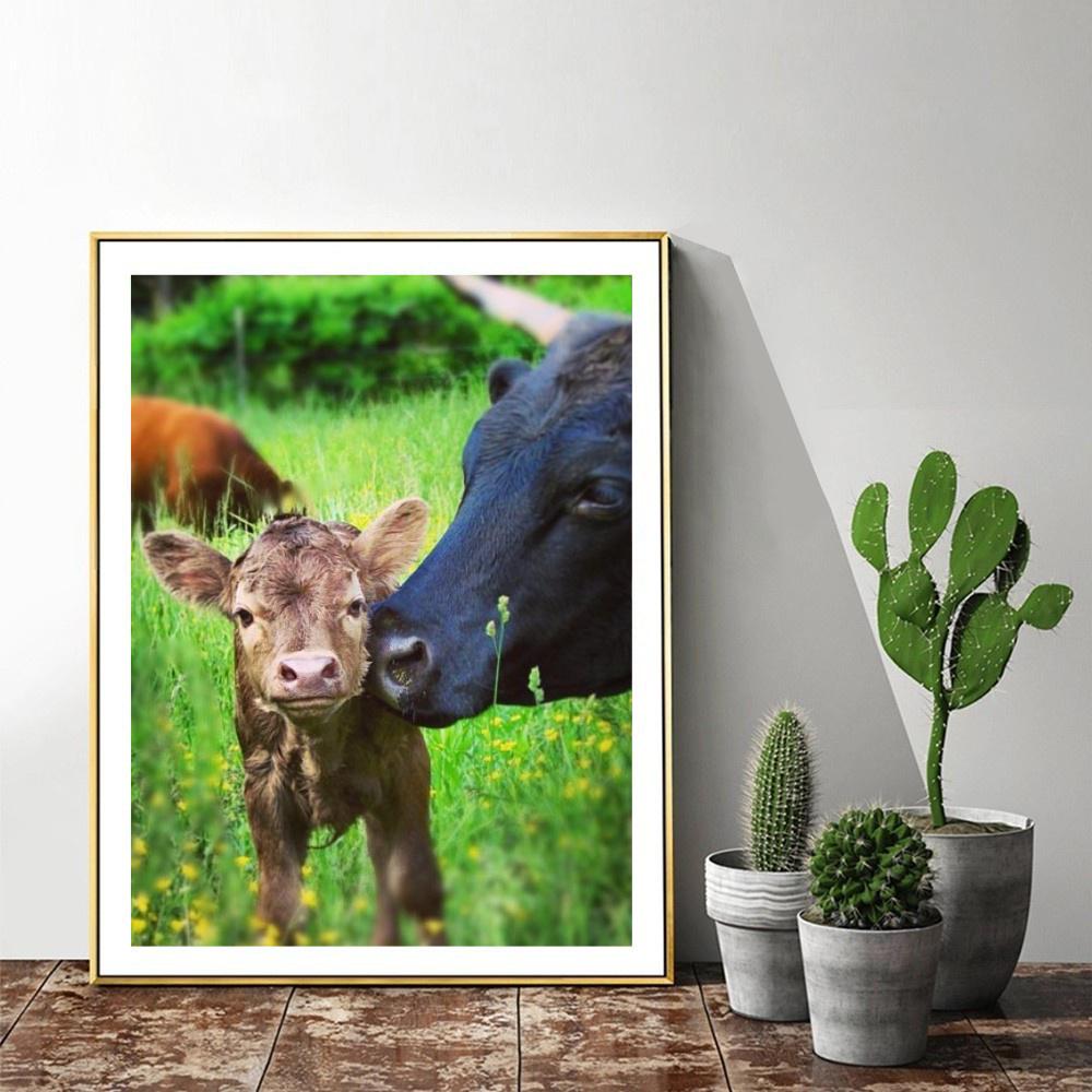 Diamond Art Cow 5D Diamond Mosaic Cross Stitch Daimond Painting Full Drill