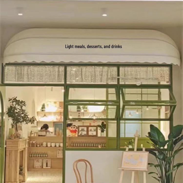 French Curved Trapezoidal Sunshade Awning for Doors and Windows