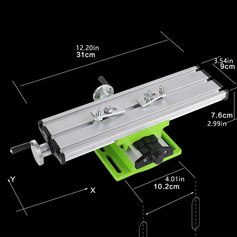 Mini Bench Drill Milling Machine with Cross Worktable and Slide for Precision Drilling