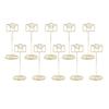 10PCS Table Number Holders Envelope Shape Metal Card Clips for Photo Menu Place Cards Restaurant Wedding Party