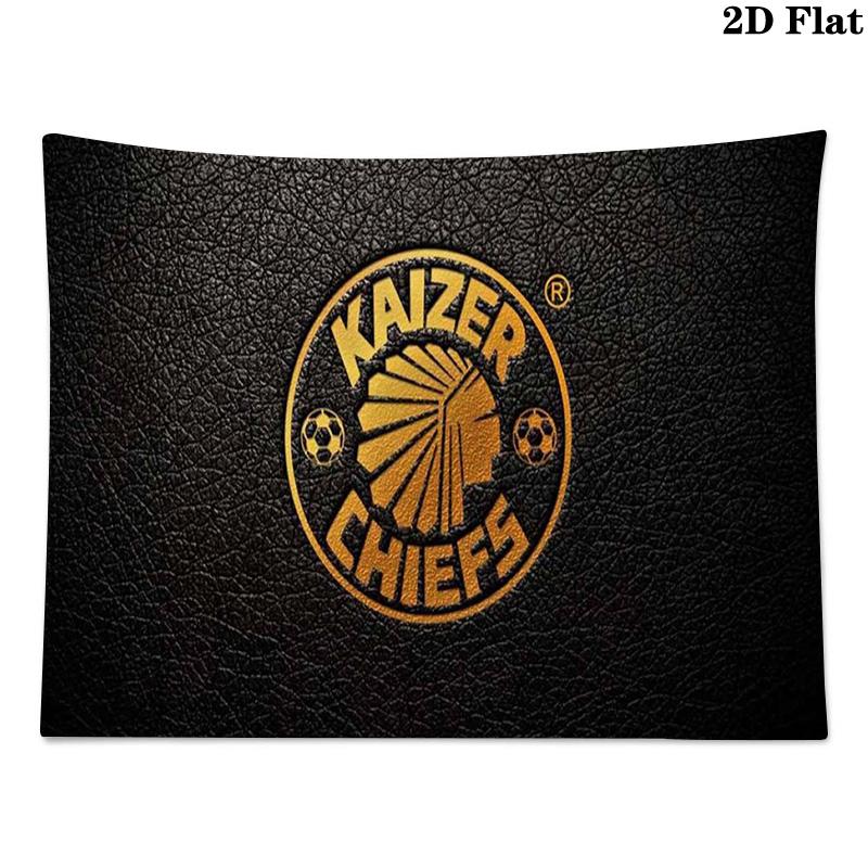 Kaizer Chiefs Wall Tapestry Aesthetic Wall Hanging Printed Fabric Blanket Decorative Tapestries for Bedroom Living Room Home Decor