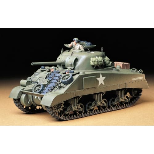 Tamiya 1/35 Military Miniature Series No. 190 U.S. Army M4 Sherman Tank Early Model Plastic Model 35190