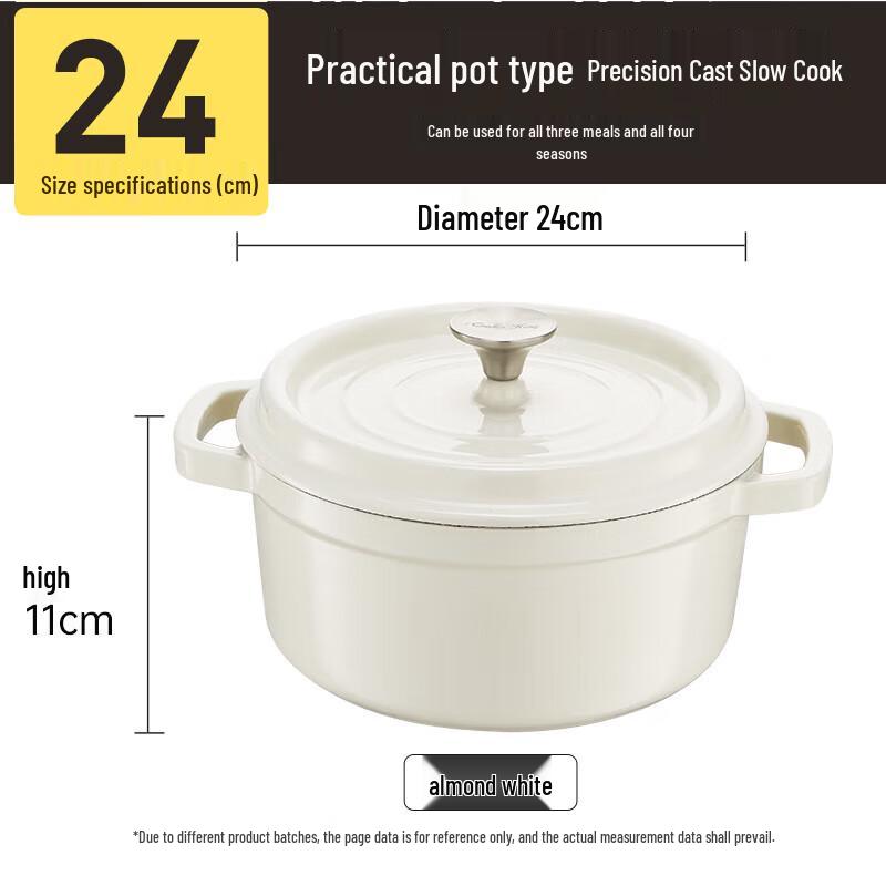 COOKER KING Cast Iron Enamel Soup Pot