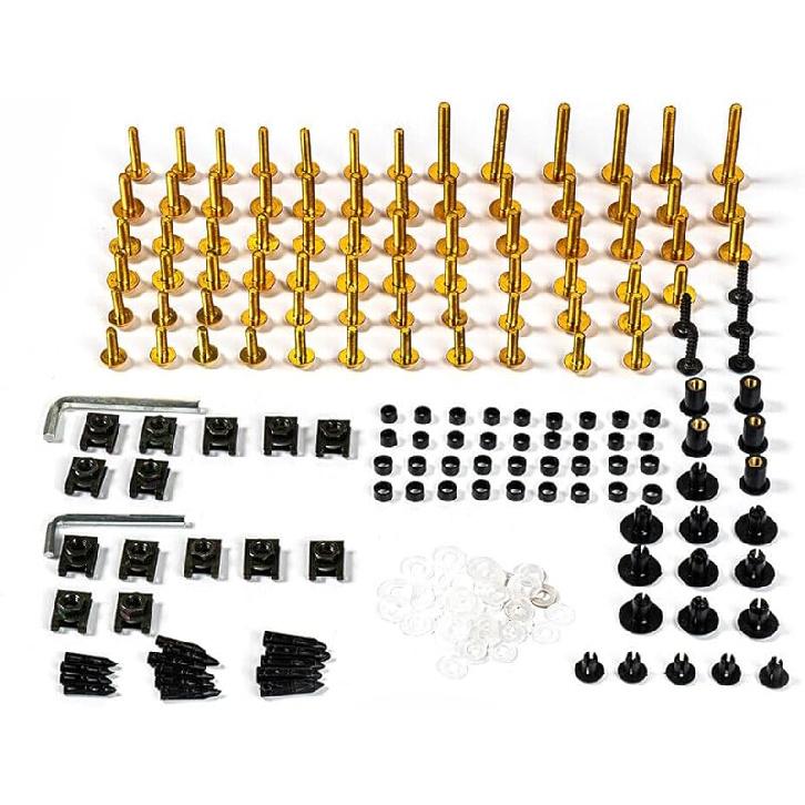 Fairing Complete Bolts Kit Screws for Kawasaki ZX-6R ZX6R 636 2017 2018 2019 2020 2021 2022 2023 Aluminum Fasteners Hardware Clips