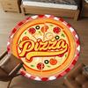 1pc Pizza Round Chair mat Area Rug - Non-Slip, Floor Mat for Office, Bedroom, and Indoor Decor c1125069