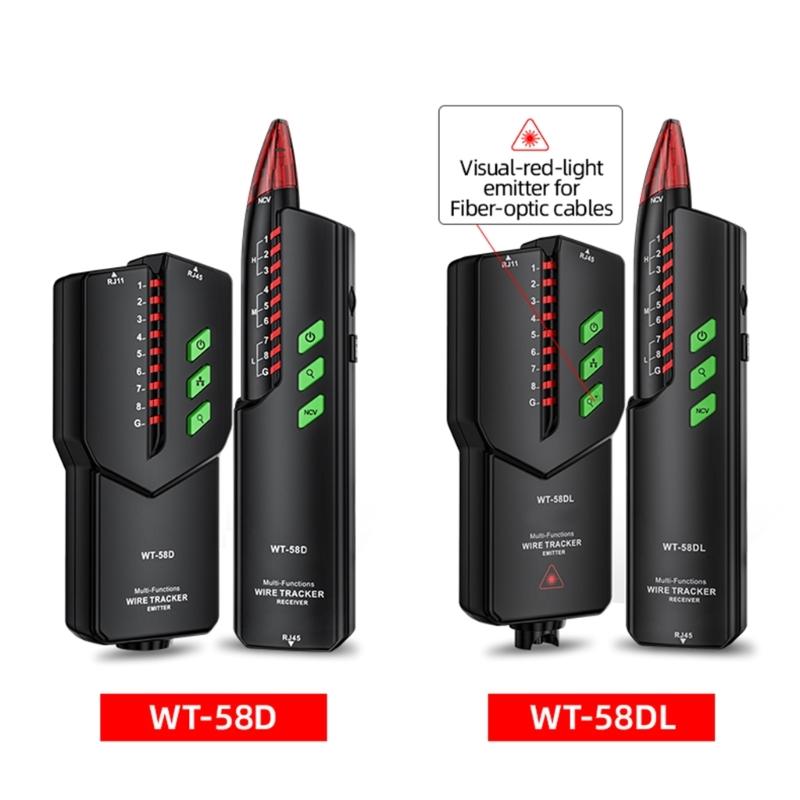High Accuracy Cable Tester Versatile Line Tester Tracing Device for Ethernet Lines Efficiently Locate & Test Connections