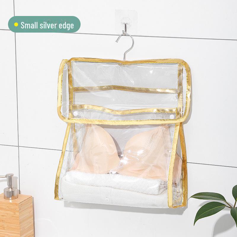 Transparent Waterproof Hanging Toiletries & Clothing Storage Bag for Bathroom or Dorm