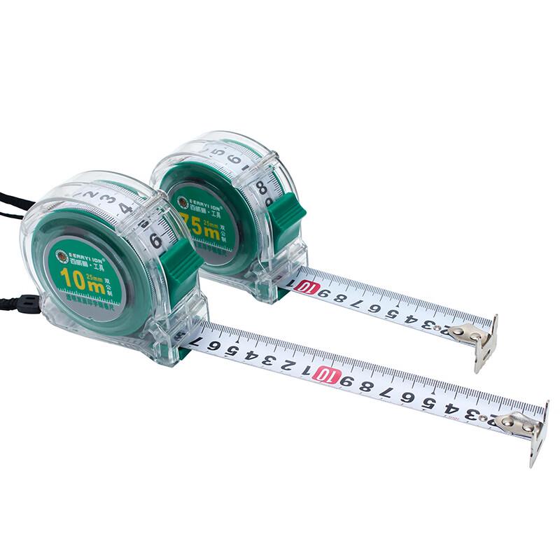 Berry Lion Transparent Double-Sided Steel Tape Measure