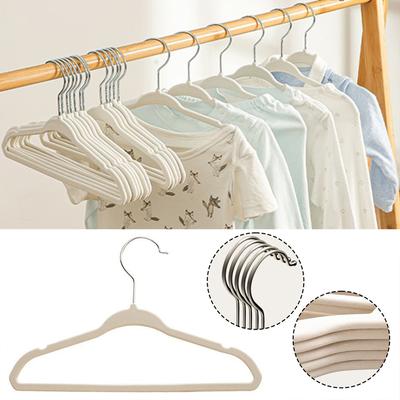 10pcs Adult Drying Rack,Velvet Hangers Non-Slip Rotin Clothes Hangers,Closet Organizer,Multipurpose Clothes Hanging Rack