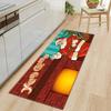 Christmas Kitchen Sand Carpet Doormat Long Floor Mat