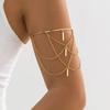 Punk Vintage Mehrschichtig Stab Quaste Anhänger Oberarmband Manschette Offene Armreifen für Frauen Lange Kette Arm Körper Armband Schmuck Geschenk