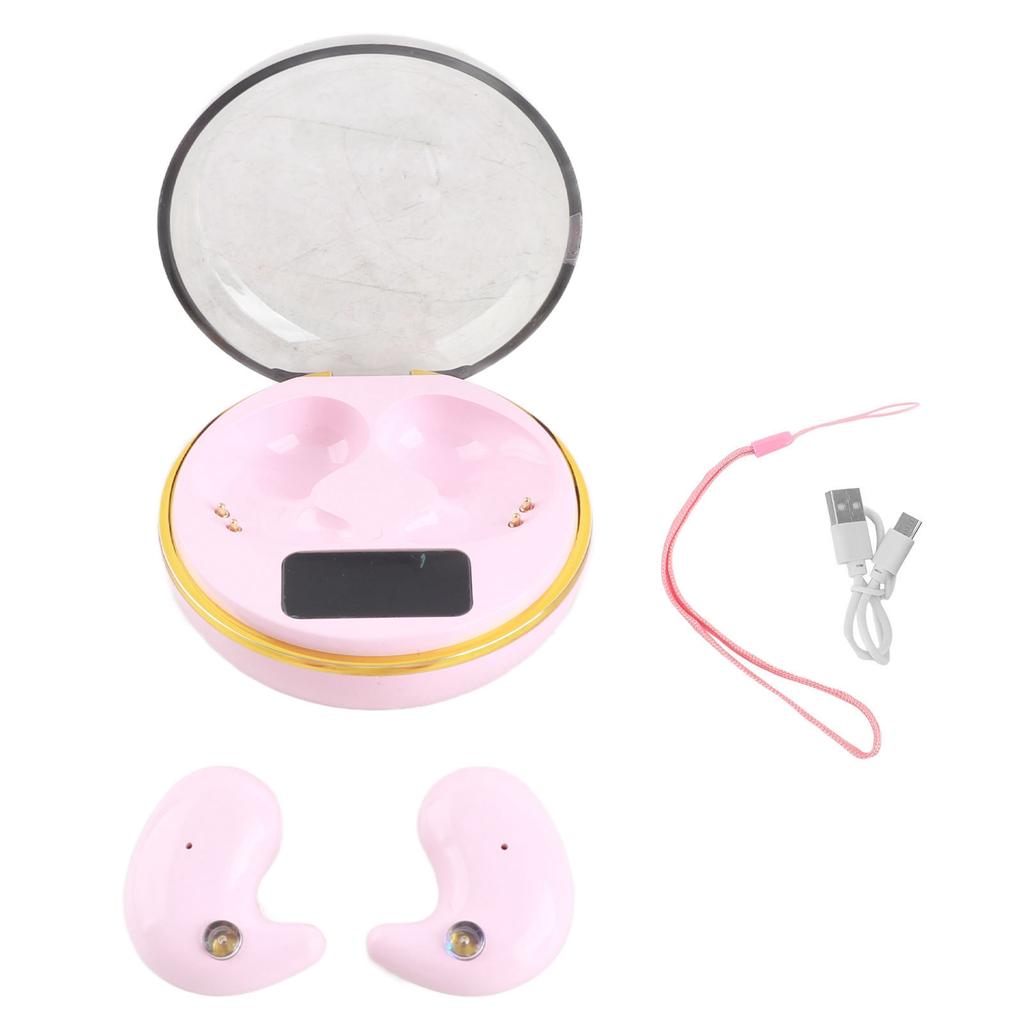 Bluetooth Earbuds with Digital Display Charging Case Stereo Wireless Earphones for Sleep Work Music