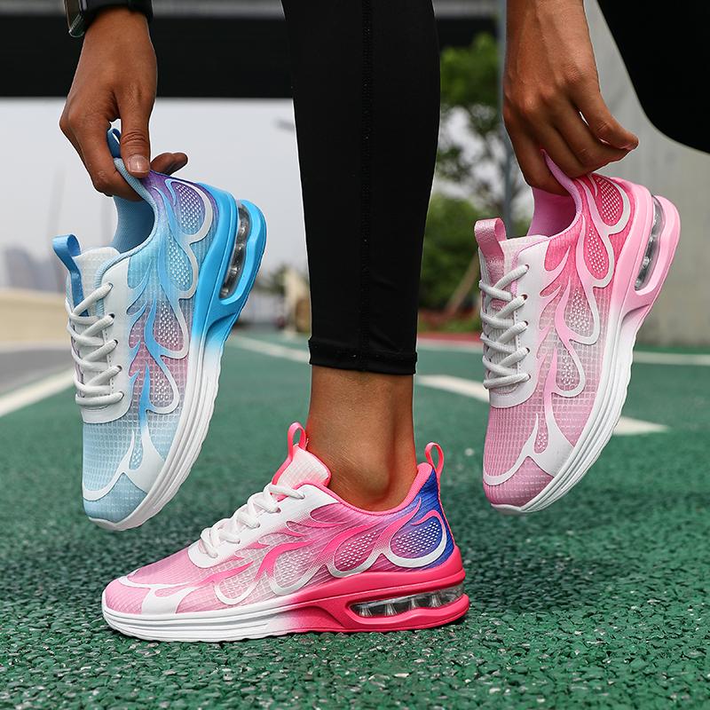 Vulcanize Shoes Women Anti-slip Outdoor Lightweight Breathable Comfortable Running Shoes Women Lace-up Casual Sports Shoes Women