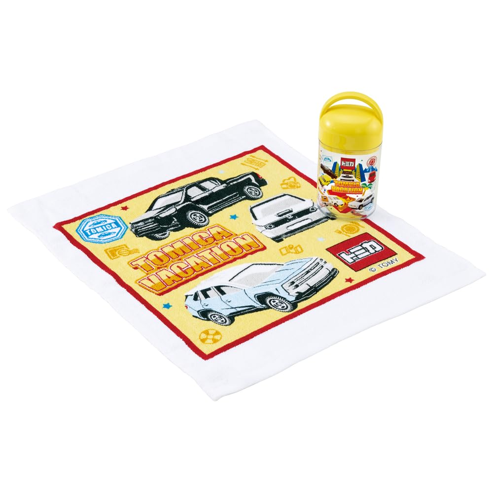 Skater Antibacterial Towel Set with Tomica Made in 32 x Case, 24, Japan, 30.5 cm, OA5AG-A