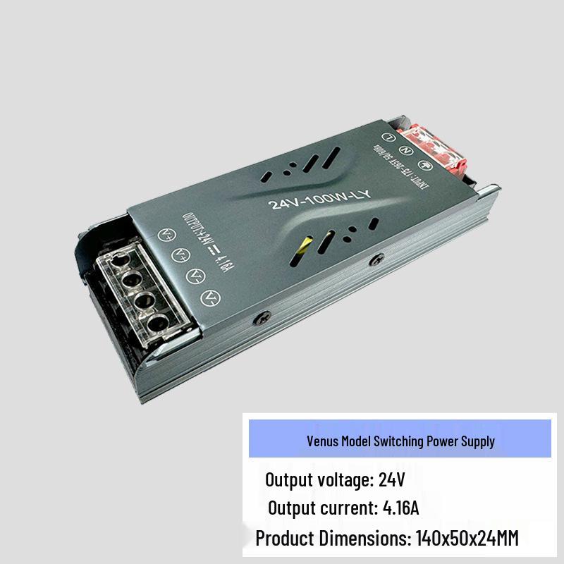 Silent LED 220-to-12 Converter: Low Voltage Linear Light Transformer & Controller for Light Strips.