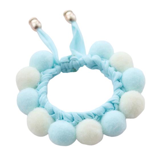 Handmade Plush Balls Stitching Collar Dog Cat Neck Strap Scarf Bib Pet Supplies