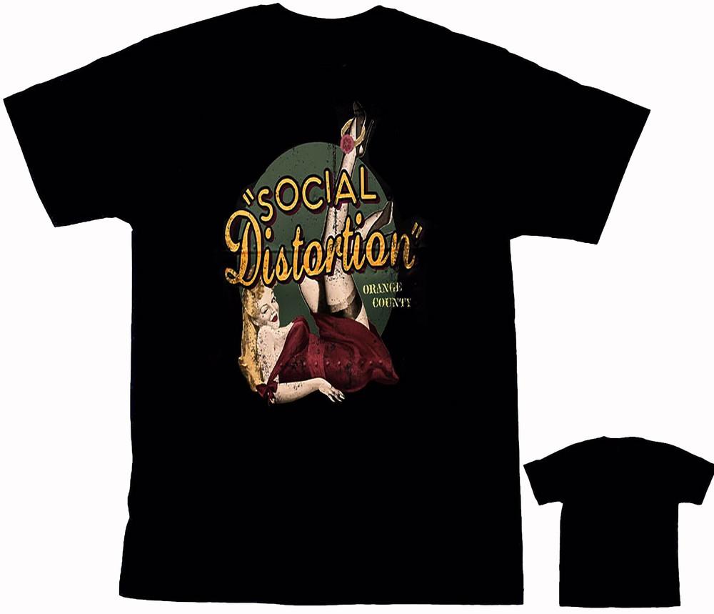 Social Distortion Orange County Punk Rock Band T shirt Black Size S To 4XL Unisex T-Shirt S