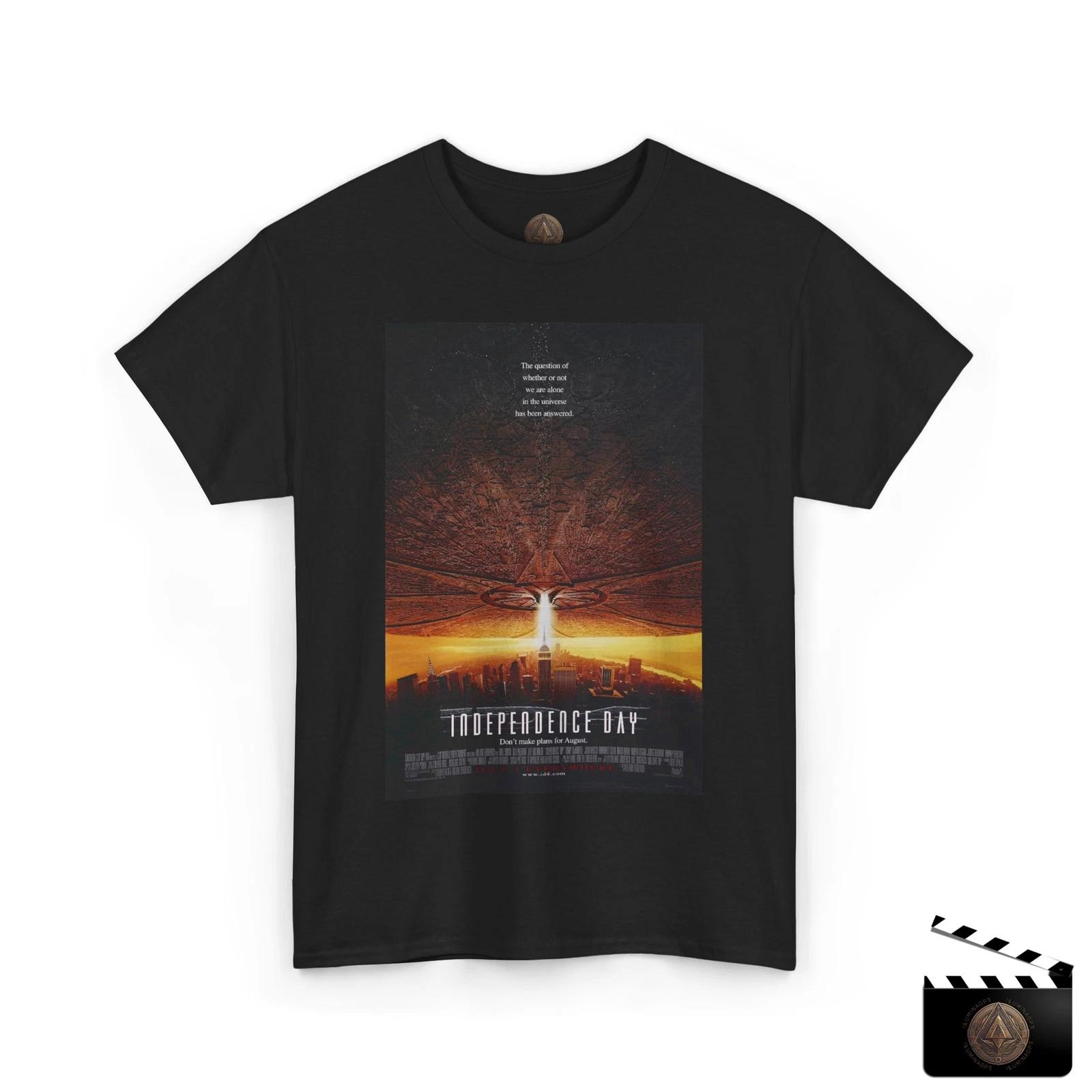 Independence Day Movie Poster Retro T shirt For Men & Women M