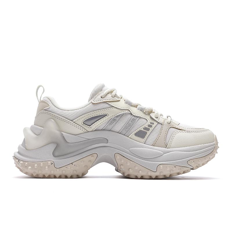 Fila Sofia 3 Comfortable Versatile Low-Top Running Shoes Women Sneaker White-Agate-Gray Asparagus-White F12W442104FNC