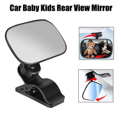 Auto Parts Interior Accessories 2 In 1 Auto Ornament Adjustable Universal Mini Safety Monitor 360 Rotation Car Back Seat Baby Kids View Mirror