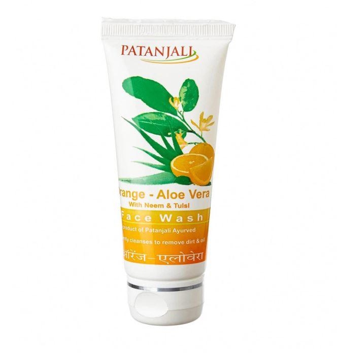 Washing Gel with Orange and Aloe Vera (60 G), Orange Aloe Vera Face Wash Patanjali
