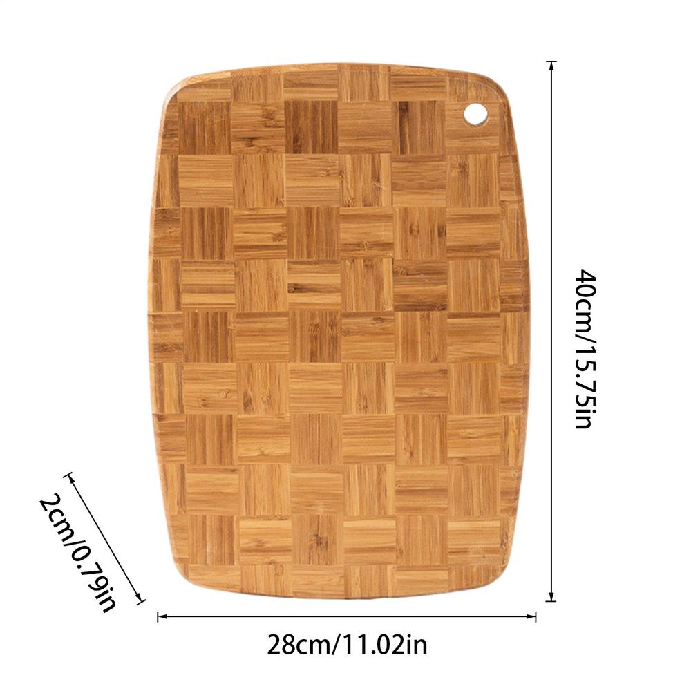 Hochwertige Naturholz Nahtlose Verarbeitung Stirnholz Küchen Lebensmittelhacken Schneidebrett für Mahlzeitenvorbereitung und Charcuterie Servieren