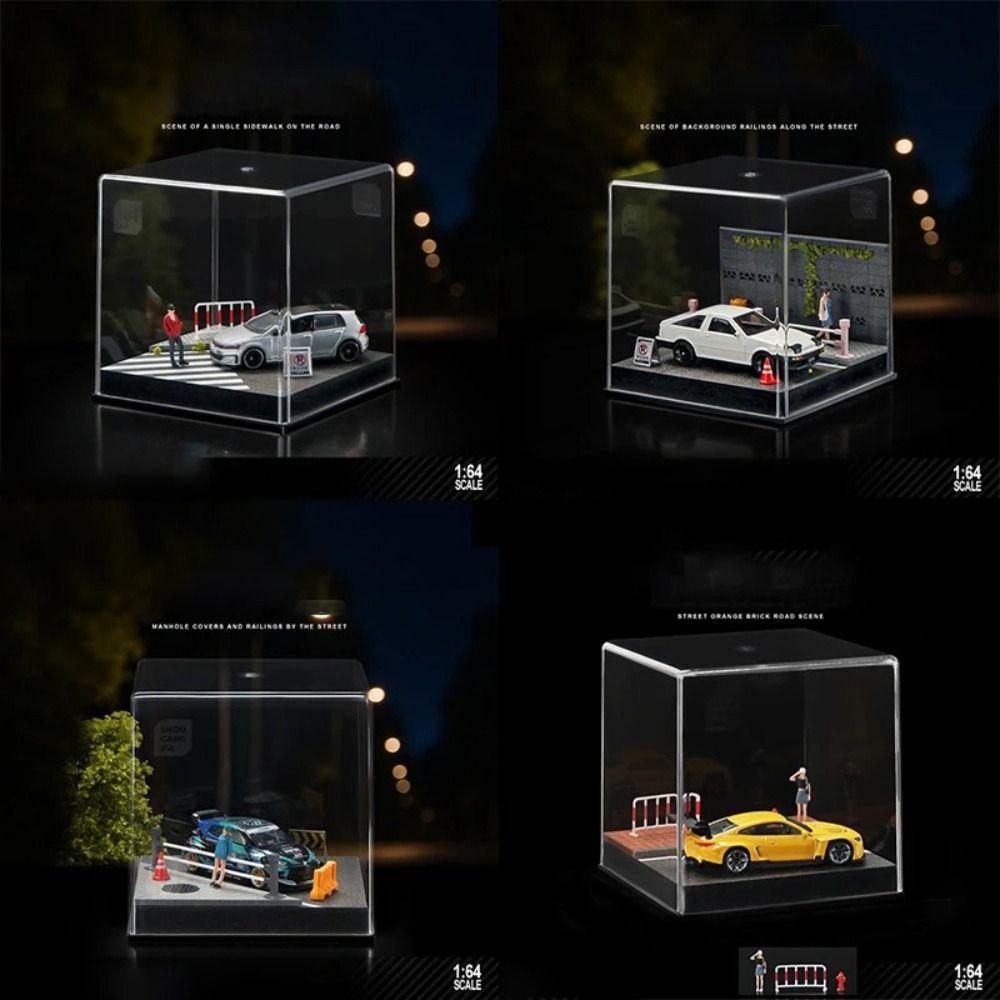 

Acrylic Parking Lot Scene Small-scale Acrylic Display Box Collector Storage Box Collect Ornaments A