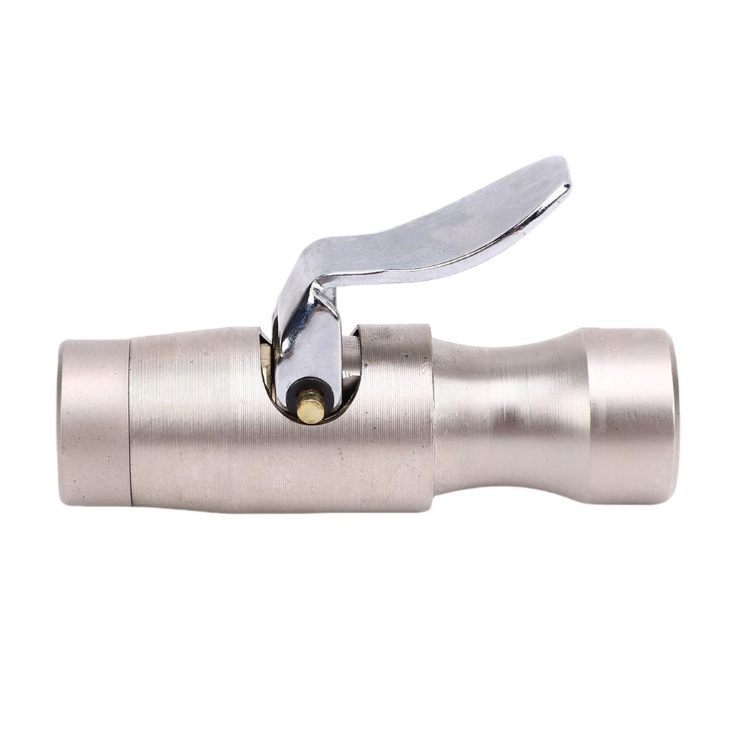 Locking Chuck 300 PSI 1Celsius4in FNPT Heavy Duty Closed Brass Straight Lock On Tire Chuck for Tire Inflator Gauge
