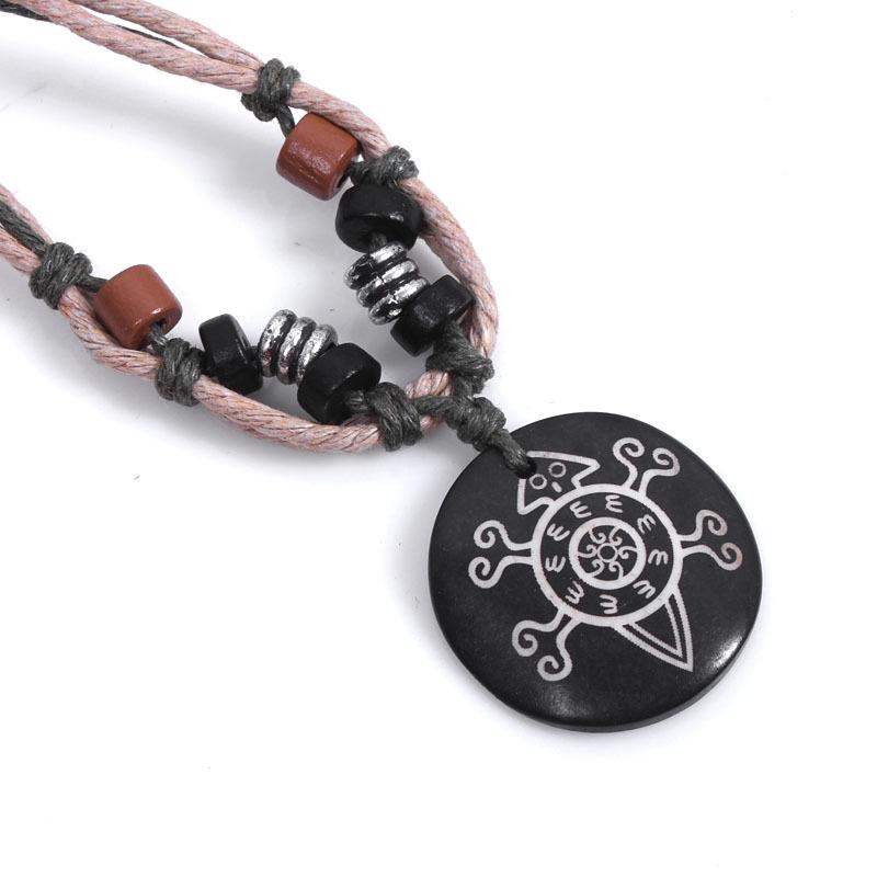 JMXD Colier cu Mărgele Yin Yang Os Model Taiji Accesoriu Decorativ de Modă Cadou Unisex Bijuterii Statement