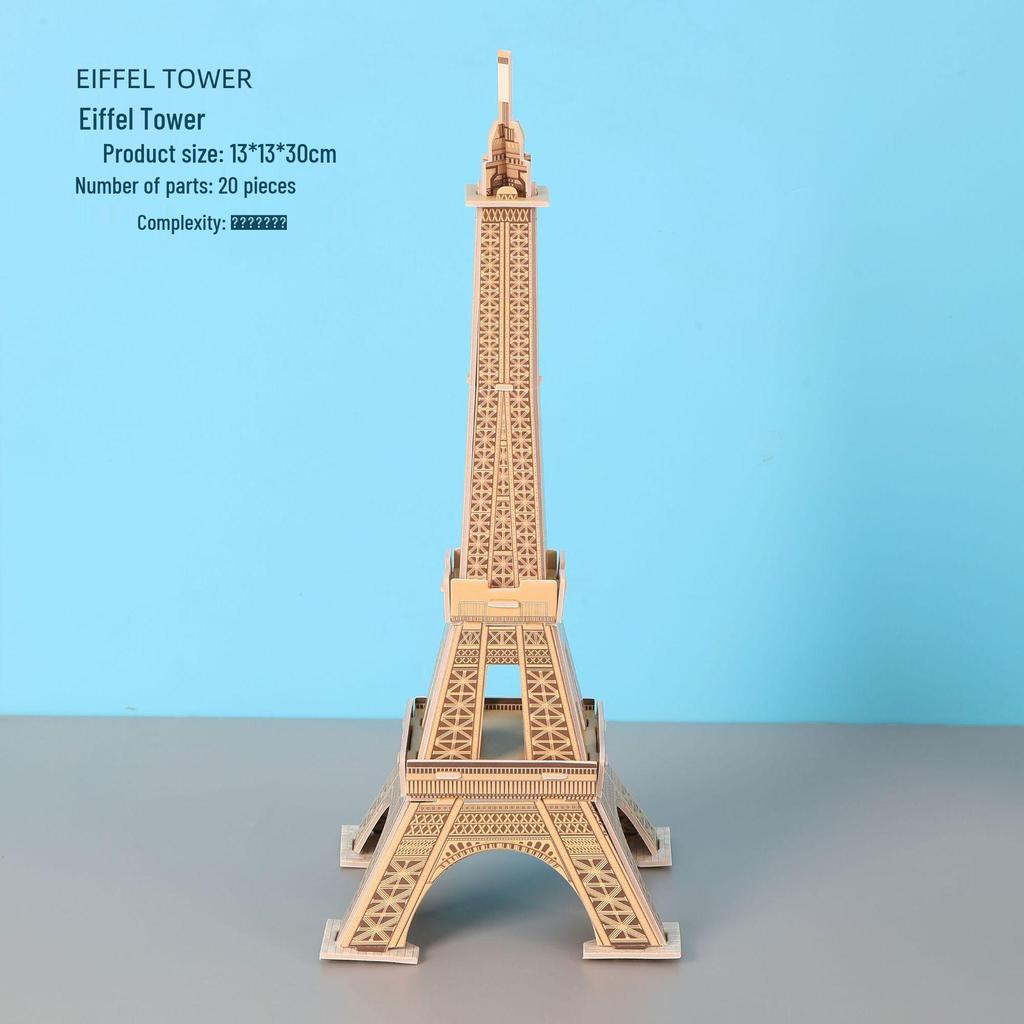 3D Puzzle of World Famous Buildings: Educational DIY Paper Assembly Toy for Kids