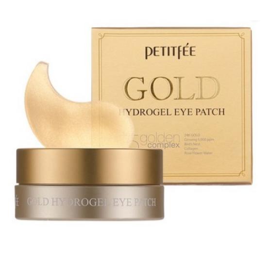 Petitfee Gold Hydrogel Eye Patch Anti-Wrinkle Brightening Eye Mask 60 Patches