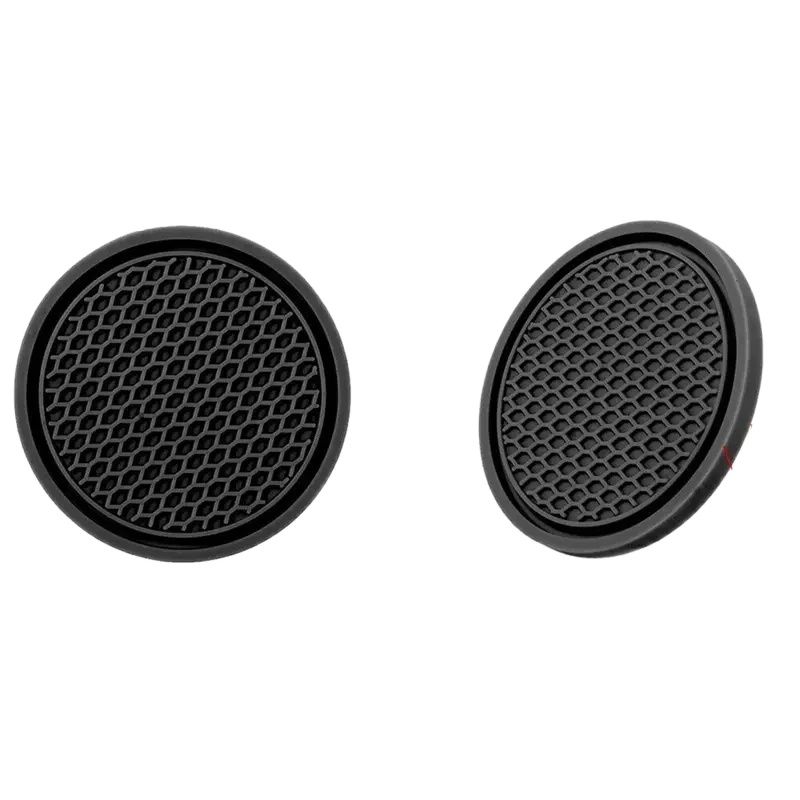 

2PCS Premium Silicone Black Car Cup Holder Coasters - Anti-Slip, Universal Fit, Perfect for Most Car Interior Accessories, Durab