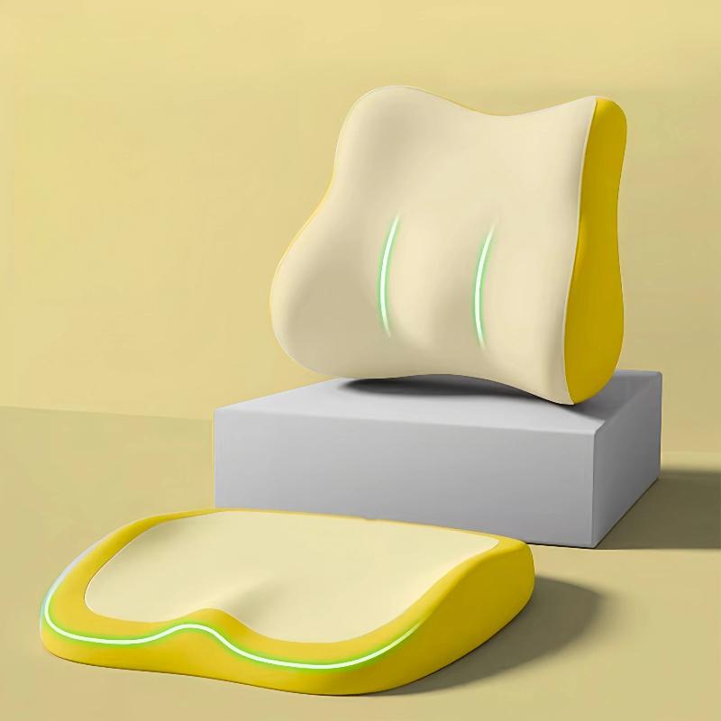 Cuscino Sedile in Memory Foam per Auto Multiuso Ergonomico per Sedia da Ufficio Cuscino Comodo per Supporto Sedile Auto e Ufficio