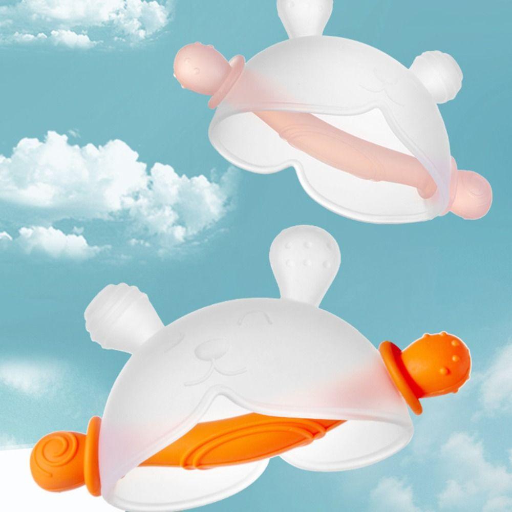 Washable Teether Gloves Rrabbit Kids Teething Toys Comfortable Hand Teether For Infant