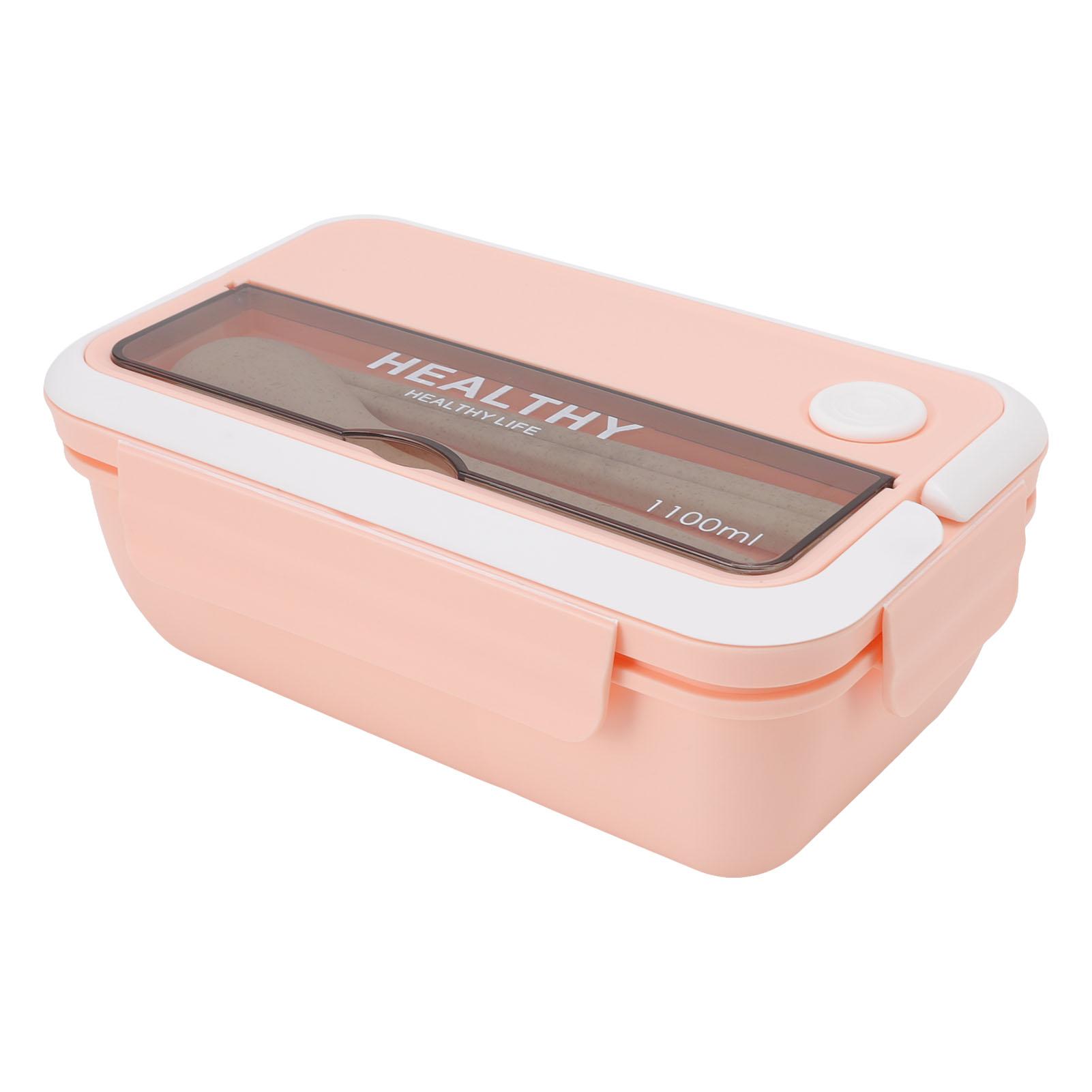 1100ml Lunch Box Portable Insulated Large Capacity Leakproof Salad Container for Office Workers Pink 890₽